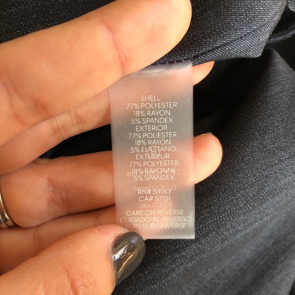 Calvin Klein Gray Chambray Wrap Jumpsuit NWOT - Picture 9 of 11